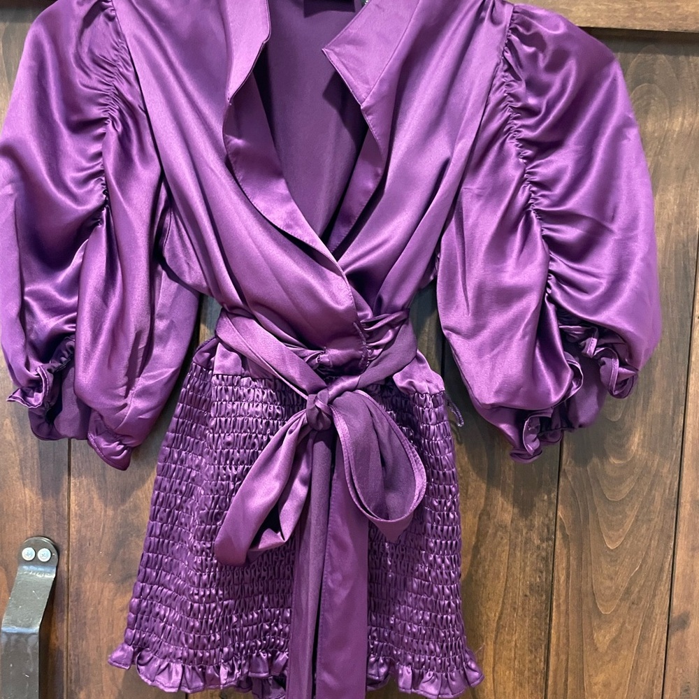 Allen B. by Allen Schwartz Vibrant Purple Dress